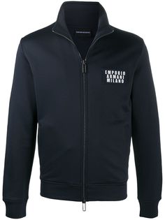 Emporio Armani спортивная куртка с нашивкой-логотипом