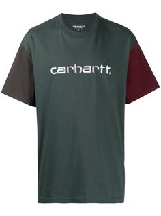 Carhartt WIP футболка в стиле колор-блок с логотипом
