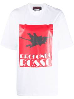 MSGM футболка с принтом Profondo Rosso