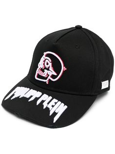 Philipp Plein бейсболка с вышивкой Skull