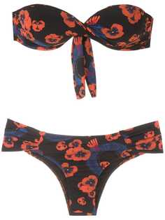 Isolda Queen Borakay printed bandeau bikini set