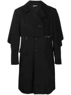 Comme Des Garçons Homme Plus многослойный тренч с необработанными краями