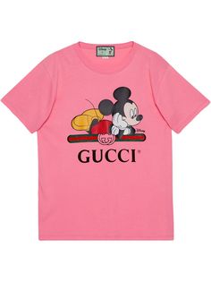 Gucci футболка оверсайз с принтом Mickey из коллаборации с Disney