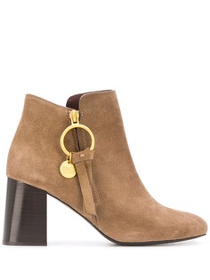 See by Chloé ботильоны Louise с логотипом