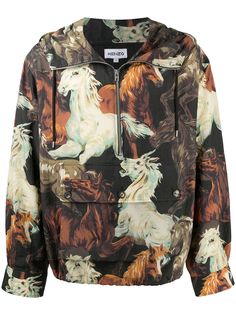 Kenzo анорак Chevaux на молнии