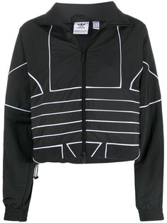 adidas укороченная куртка с логотипом