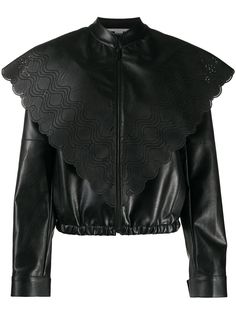 Stella McCartney куртка из искусственной кожи с перфорацией
