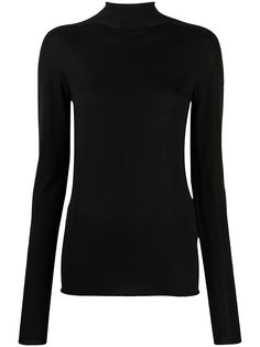 Jil Sander трикотажный топ с воротником-стойкой