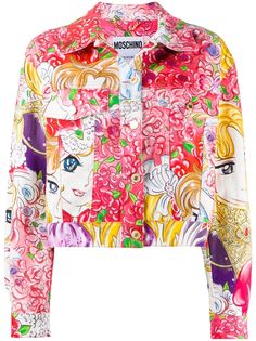 Moschino куртка с принтом