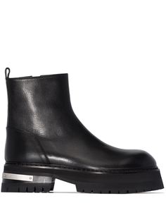 Ann Demeulemeester массивные ботинки на молнии