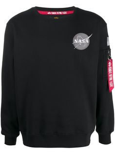 Alpha Industries толстовка с нашивкой-логотипом NASA