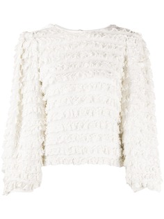 Isabel Marant блузка с длинными рукавами и оборками