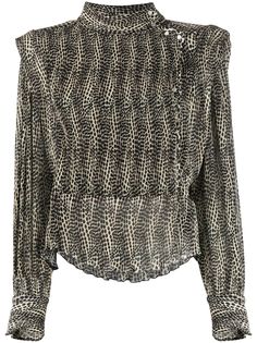 Isabel Marant плиссированная блузка в горох