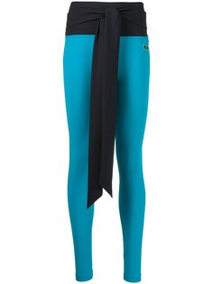 MSGM спортивные легинсы с завязками