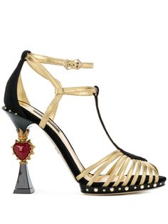 Dolce & Gabbana декорированные босоножки