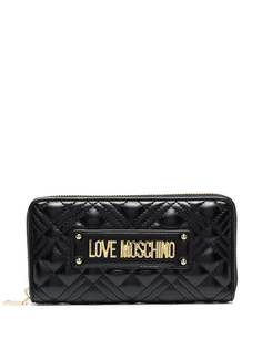 Love Moschino стеганый кошелек с логотипом