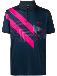 BOSS рубашка поло в полоску