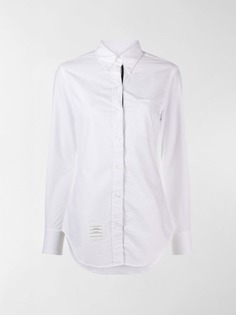 Thom Browne рубашка на пуговицах с нашивкой-логотипом