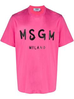 MSGM футболка с логотипом
