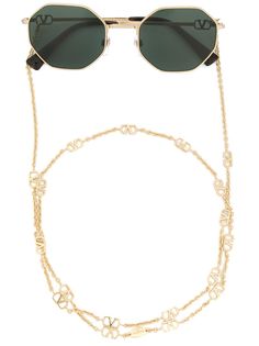 Valentino Eyewear солнцезащитные очки с логотипом VLogo