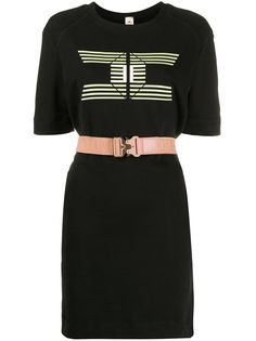 Elisabetta Franchi платье с логотипом