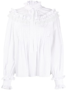 Dolce & Gabbana блузка с бантом и оборками