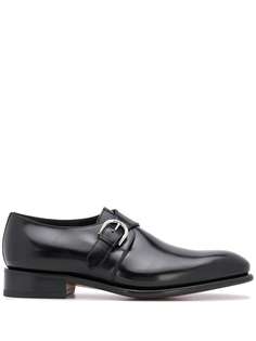 Santoni туфли монки с пряжками