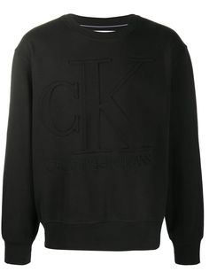 Calvin Klein Jeans толстовка с тисненым логотипом