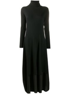 Jil Sander длинное трикотажное платье