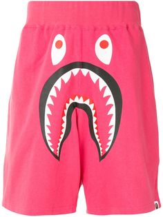 A BATHING APE® широкие спортивные шорты Shark
