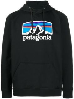 Patagonia худи с кулиской и логотипом