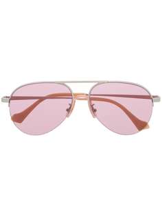 Gucci Eyewear солнцезащитные очки-авиаторы с затемненными линзами