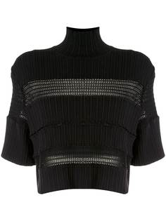 Proenza Schouler трикотажный топ с кружевом
