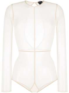 Ann Demeulemeester прозрачное боди