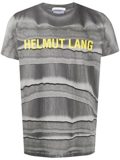 Helmut Lang футболка с принтом тай-дай и логотипом