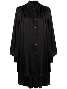 Ann Demeulemeester блузка оверсайз Nanette с высоким воротником