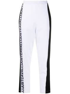 Just Cavalli спортивные брюки с логотипом на лампасах