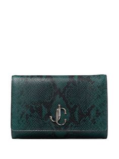 Jimmy Choo клатч Varenne с тиснением под кожу змеи