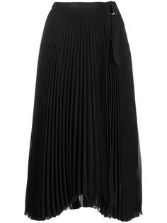 Calvin Klein плиссированная юбка миди с монограммой
