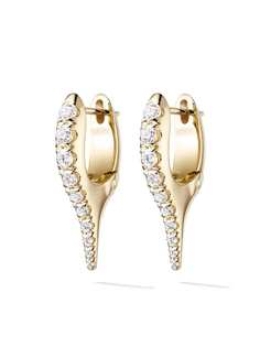 Melissa Kaye золотые серьги Lola с бриллиантами