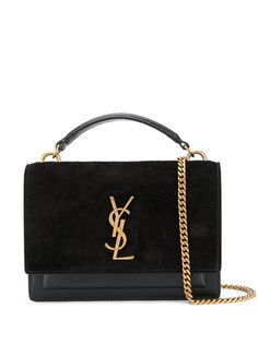 Saint Laurent сумка на плечо с металлическим логотипом