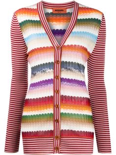 Missoni кардиган в полоску с длинными рукавами
