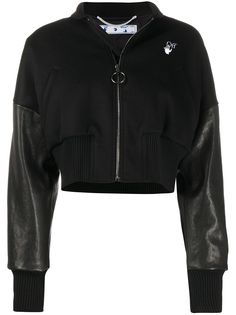 Off-White укороченная куртка с логотипом Arrows