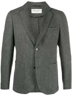Officine Generale пиджак с узором в елочку