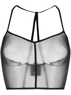 Ann Demeulemeester укороченный топ из тюля