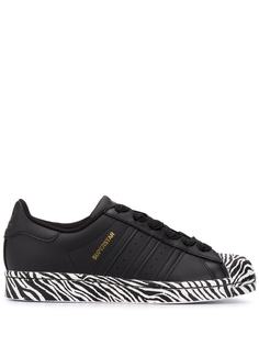 adidas кеды Superstar с зебровым принтом