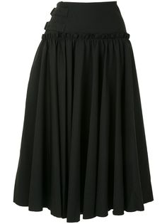 Yohji Yamamoto юбка с пряжками сбоку