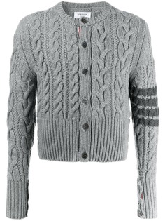 Thom Browne кашемировый кардиган фактурной вязки