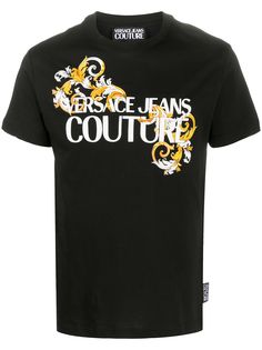Versace Jeans Couture футболка с принтом Logo Baroque