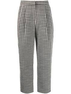 Emporio Armani укороченные брюки в ломаную клетку